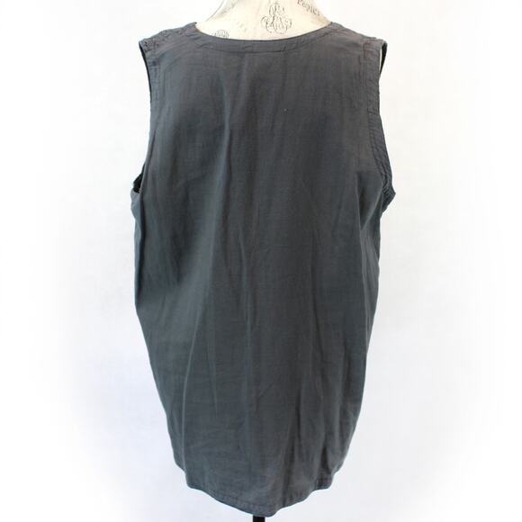 CMC Color Me Cotton Art to Wear Gauze shirt top tunic vest lace Small Made USA - Picture 5 of 7
